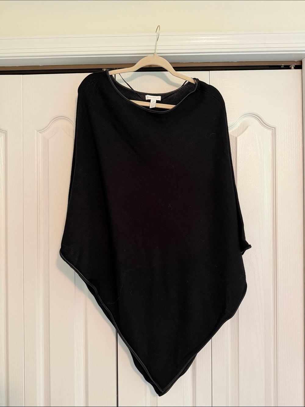 Charter Club Black Poncho Sweater